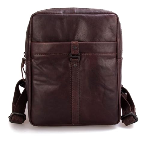 Sac à dos de loisirs Bronco Spikes & Sparrow en cuir marron foncé pour homme et femme