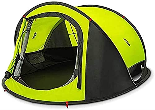 Tente camping 4 personnes à déploiement automatique pour week-end en forêt