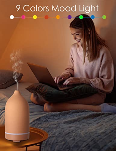 Essential Oils For Diffusers For Home,Ceramic Diffuser For Essential Oils,Handmade Aroma Diffuser 100Ml (Pottery Red) #TOP2