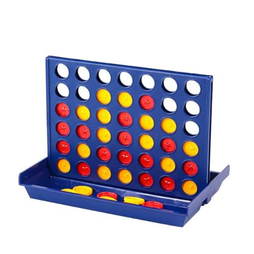 OUDQFCJ Juego de Mesa 4 en Raya (1 Juego),Conecta 4,Cuatro en Raya,Estrategia para 2 Jugadores,Viaje y Bolsillo,Juegos Infantiles y Familiares para Niños y Adultos,Gamer,a Partir de 6 Años