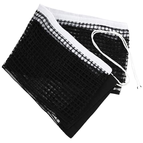 Hawpasy Filet Ping Pong 1,83 m en Nylon et Tissu Poly Coton, Filet Tennis de Table Noir avec Bord BlancFilet de Remplacement Résistant Accessoires Tennis de...