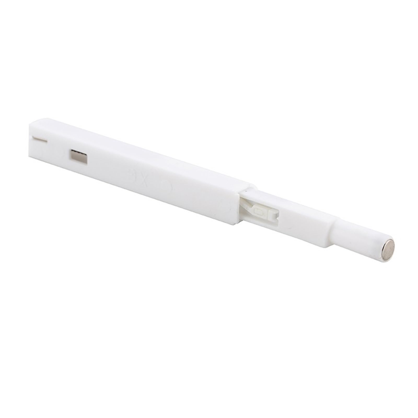 Yusuzh White 2 20Pcs Kitchen Cabinet Catches Door Stops Drawer Closer Handles Pulls Push To Open System Damper Buffers For Furniture Hardware For Cupboard(White 2)