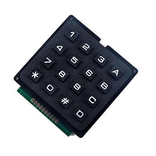 Image of 4x4 Matrix Membrane Keypad 16 Key Module Array Switch | DIYmalls 4x4 Matrix Membrane Keypad 16 Key Keyboard Module Array Switch for Arduino ESP32 Development Board