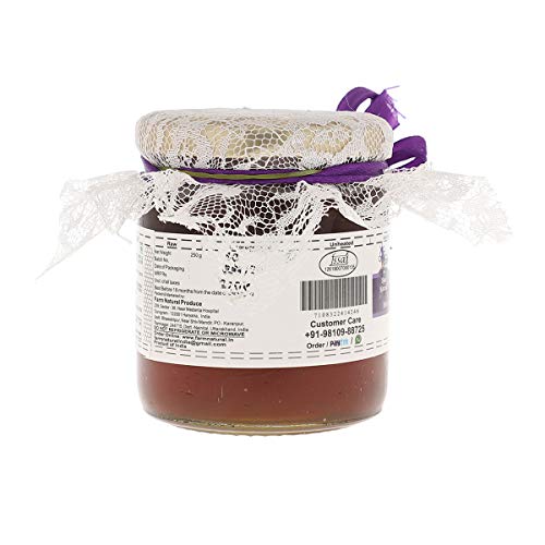 Farm Naturelle-100% Pure Raw Natural Unprocessed Jamun Flower Honey-250 GMS with Powder Pack
