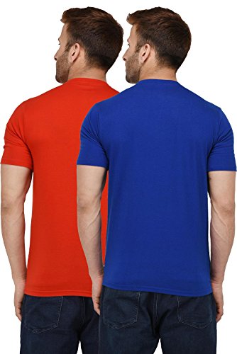 Image of London Hills Solid Cotton Blend Half Sleeve Regular Men Round Neck Tshirts | T Shirt For Man | Tshirt | Shirts Men | Tshirt For Man | T-shirt | T-shirts | Stylish | Gym Wear For Workout | MultiColored