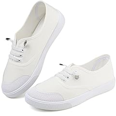 White Elastic Lace Up