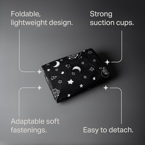 Tommee Tippee Sleeptight Portable Blackout Blind with Suction Cups, Adjustable and Lightweight, Large, 130 x 198cm