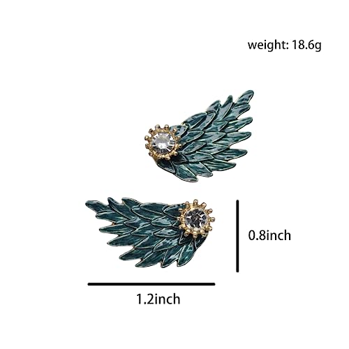 Image of ROFARSO Elegant Winged Brooch Pins for Women Fashion Jewelry, Hanging Chain Versatile and Chic Accessory for Party Wedding Gift, Gift for Women Girl