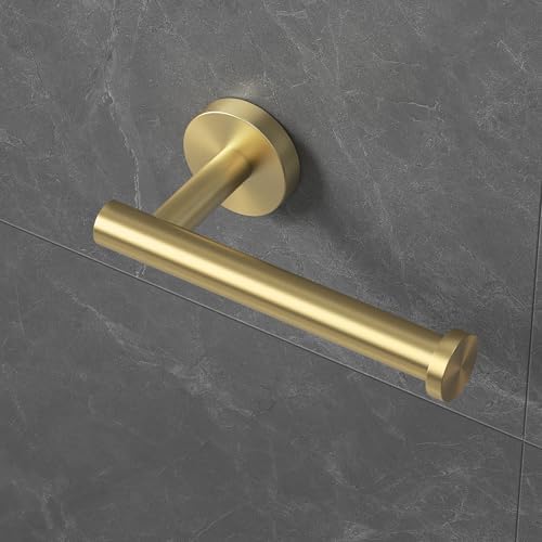 KES Toilet Roll Holder Bathroom Tissue Paper Dispenser SUS304 Stainless Steel Wall Mounted Brushed Gold, A2175S12-BZ