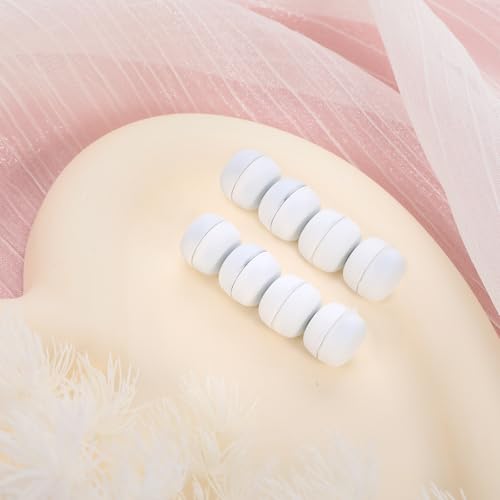 Image of 8 Pcs Hijab Magnets, White Multi-Use Small Hijab Magnet Pins for Women, Magnet Pins Buttons No-Snag Scarf Clasp Pinless Brooch for Clothes Scarves Shawl Shirts Women Men