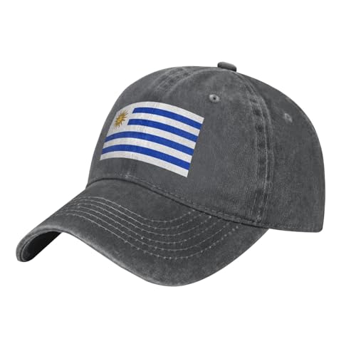 QAZWZML Casquette de baseball imprimée drapeau de l'Uruguay, unisexe, réglable, casquette de golf/tennis/plage/randonnée chiné foncé