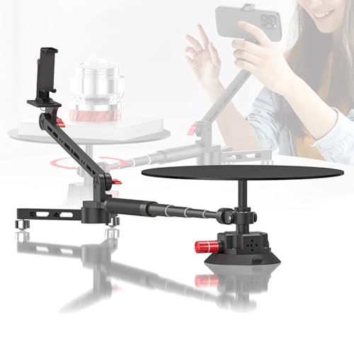 Image of Foldable Panoramic Rotating Shooting Platform,Rotating Camera Slider 360 Photo Booth Professional Video Equipment Video Rotating Platform for Filmmakers Videographers