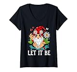 Photo Gallery donna let it be gnomo maglietta con collo a v Photo Gallery donna let it be gnomo maglietta con collo a v
