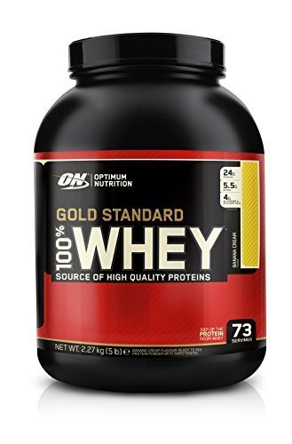 Optimum Nutrition 100% Whey Gold Standard, Banana Cream, 5 Pound by Optimum Nutrition