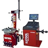 KATOOL Tire Changer Machine KT800 Wheel Balancer KT-B760(Automatic Measurement Ruler) 2.0HP Motor Auto Repair Tire Changer