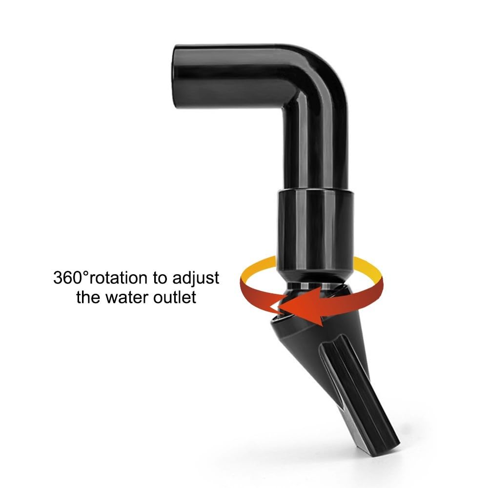 DONGKER Ugello a Becco Anatra per Acquario,3 Pezzi Adattatore Rotante a 360 ° per Tubo Uscita Acqua da Acquari