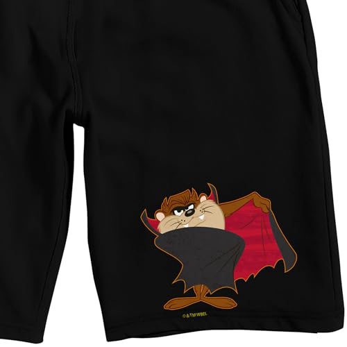 Bioworld Looney Tunes Halloween Vampire Taz Men's Black Sleep Pajama Shorts2
