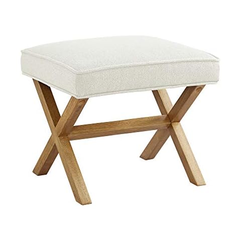 Rivet Mid-Century Modern X Ottoman Chair Cover