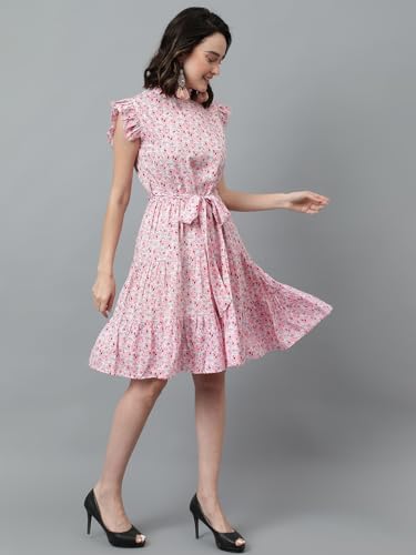 Image of KOTTY Women's Fit and Flare Multicolor Dress