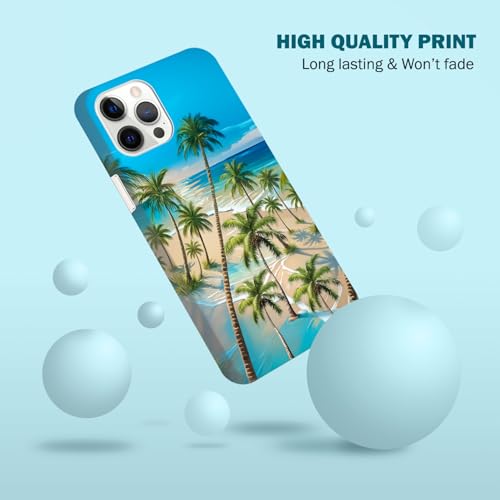 Coque iPhone 12 Pro Max palmiers plage GlamCase protection rigide - 5