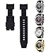 Senphyton for Invicta Reserve Jason Taylor Bolt Zeus Watch Replacement Rubber Silicone Band/Strap - Black Invicta Watch Strap