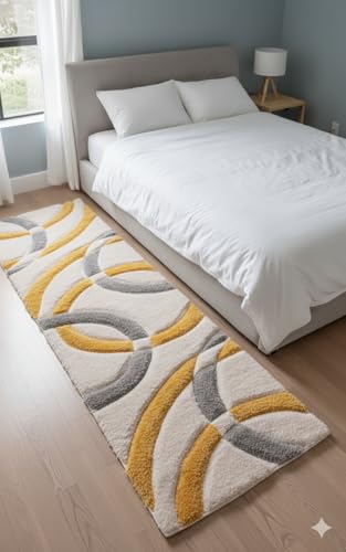 Image of Contemporary Shaggy Carpet Runner - 2x6 ft Soft Touch Rug for Sleek Home Styling and Everyday Comfort