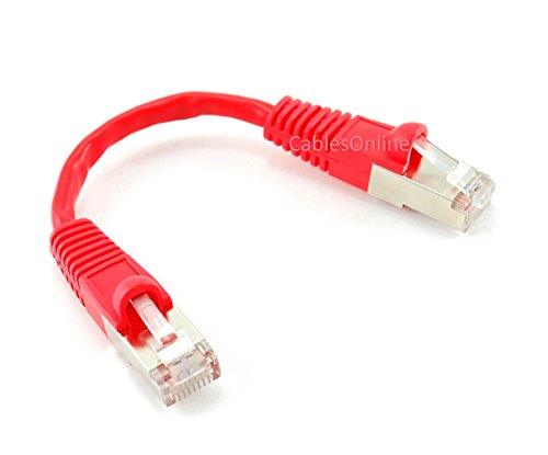 CablesOnline Pack de 5 cables de red CAT5e de 6 pulgadas miniatura 2