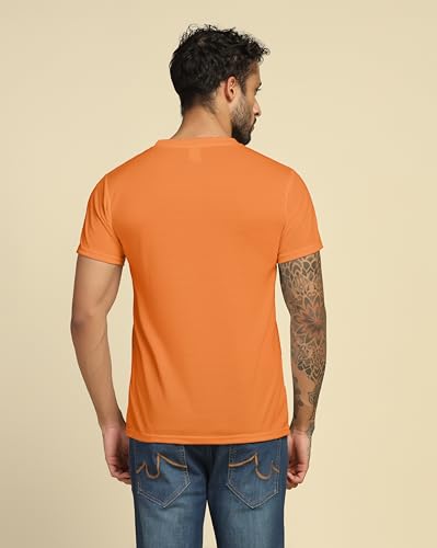 Image of VastraVibes Cotton Regular Fit T-Shirt Round Neck Casual Mens Plain Tshirt