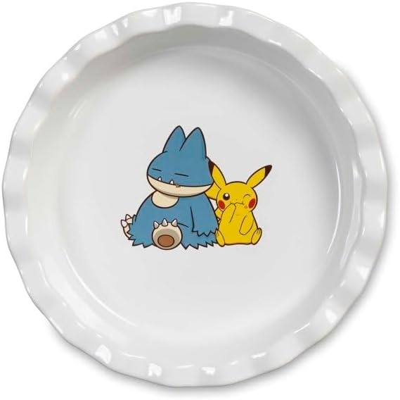 Pokémon Center Pikachu y Munchlax Pokémon Holiday Pie Plato disponible en Yaxa El Salvador