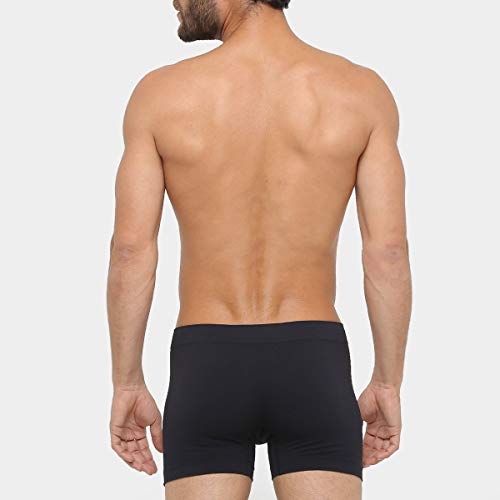 Kit 4 Cuecas Boxer Microfibra, Duomo, Masculino, Preto/Branco/Cinza, P