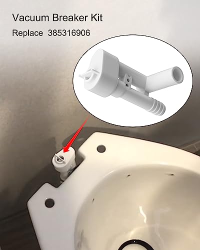 Image of 385316906 Vacuum Breaker Kit Fit for Dometic VacuFlush Traveler Sealand Toilets, Without Hand Sprayer Hook Up