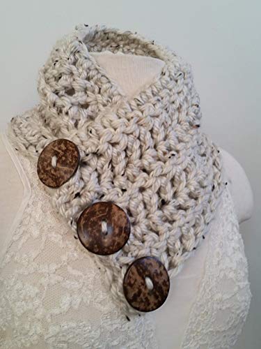 Boston Harbor Scarf Cream Tweed3