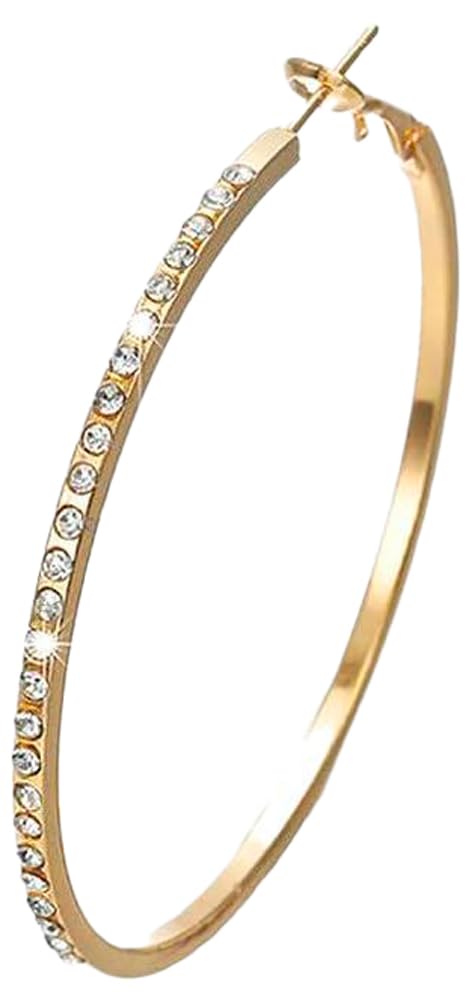 Yellow Chimes Earrings for Women and Girls Fashion Hoop Earrings for Girls | Geometric Circle Shaped Hoops Earrings | Birthday Gift for Girls & Women Anniversary Gift for Wife