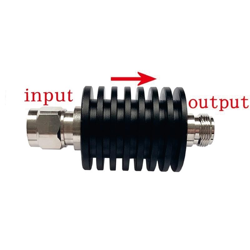 SAHUL 30W N Tipo RF coassiale attenuatore DC-3GHz/4GHz N maschio a femmina connettore 50 Ohm - 1-50dB Attenuazione (1db, 4Ghz)