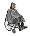 Produktbild FabaCare Regenjacke Poncho für Rollstuhlfahrer, Regenponcho mit Sichtfenster und Reflektoren, Rollstuhl-Jacke mit Kapuze, FabaCare Spezialversiegelung, grau