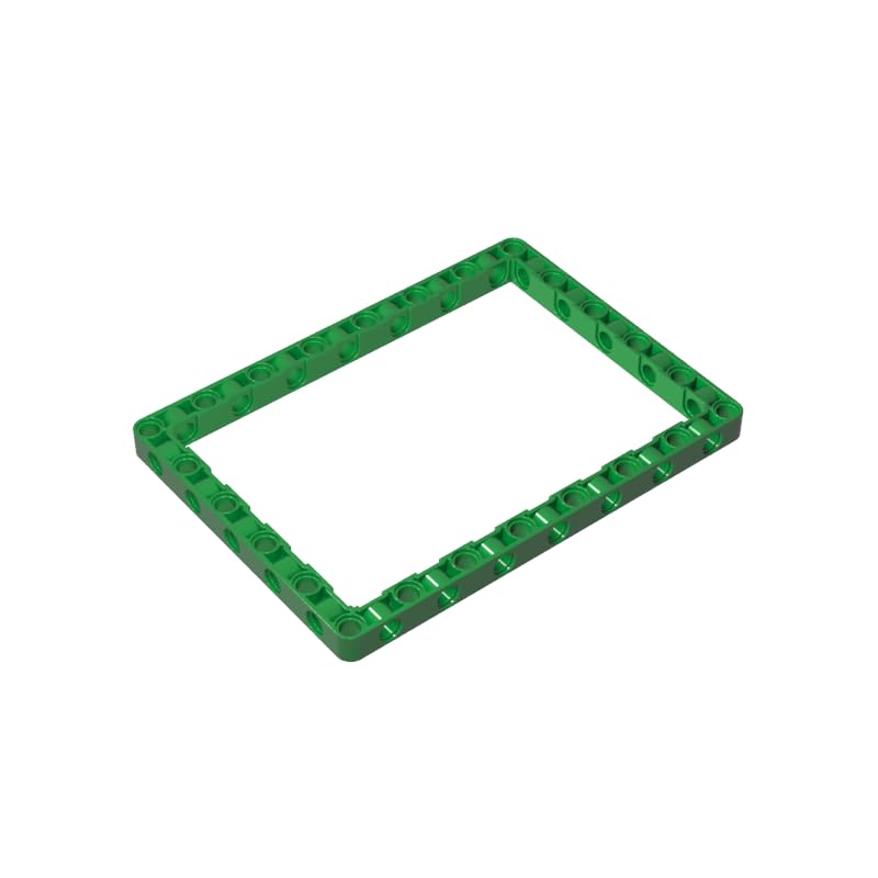 Technic Beam Frame 11x15 DIY Parts and Brick Moc Components, Green, 10 PCS — image 1