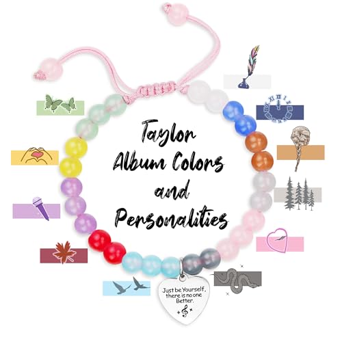 Adjustable Taylor Bracelet Taylor Quotes Merch as Meaningful Gifts for Daughter Sister with Motivational Card, Taylor Jewelry for Music Lovers Taylor Fans Birthday Gift for Women3