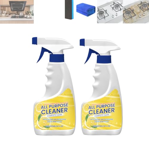 Spray limpiador multiusos potente para cocina, desodorizante, refrescante y desengrasante. (2PCS)