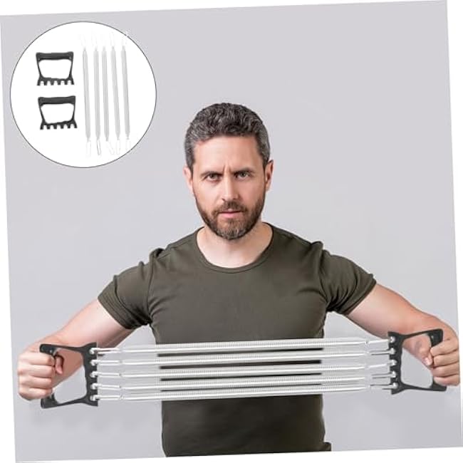 Detachable Chest Expander Exercise Handle Spring Steel Fitness Tool for Men