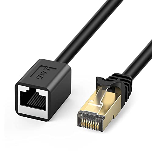 J&D Cat 6 Rallonge Ethernet RJ45 Réseau Câble Extension, RJ45 Mâle à Femelle Extension Ethernet – Supporter Standards Cat6 / Cat5e / Cat5, Compatible...