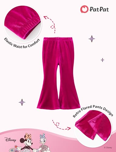 Image of Disney Girls Outfits Long Sleeve Knot Front Shirt Flare Pants 2PC Clothes