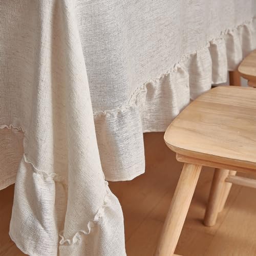 Tootop Linen Tablecloth, 60''x71'', Natural by Tootop - Used condition - Image 2