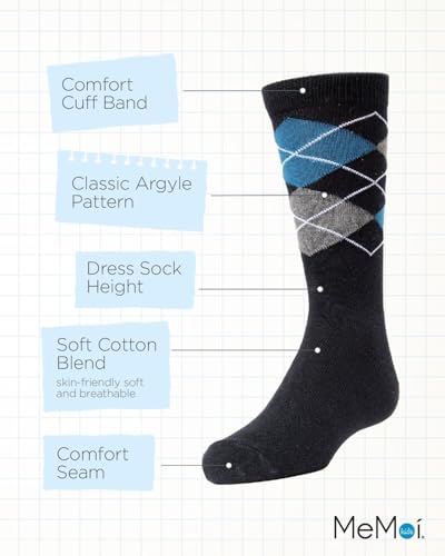 MeMoi Prim and Preppy Boys Cotton Blend Argyle Socks3