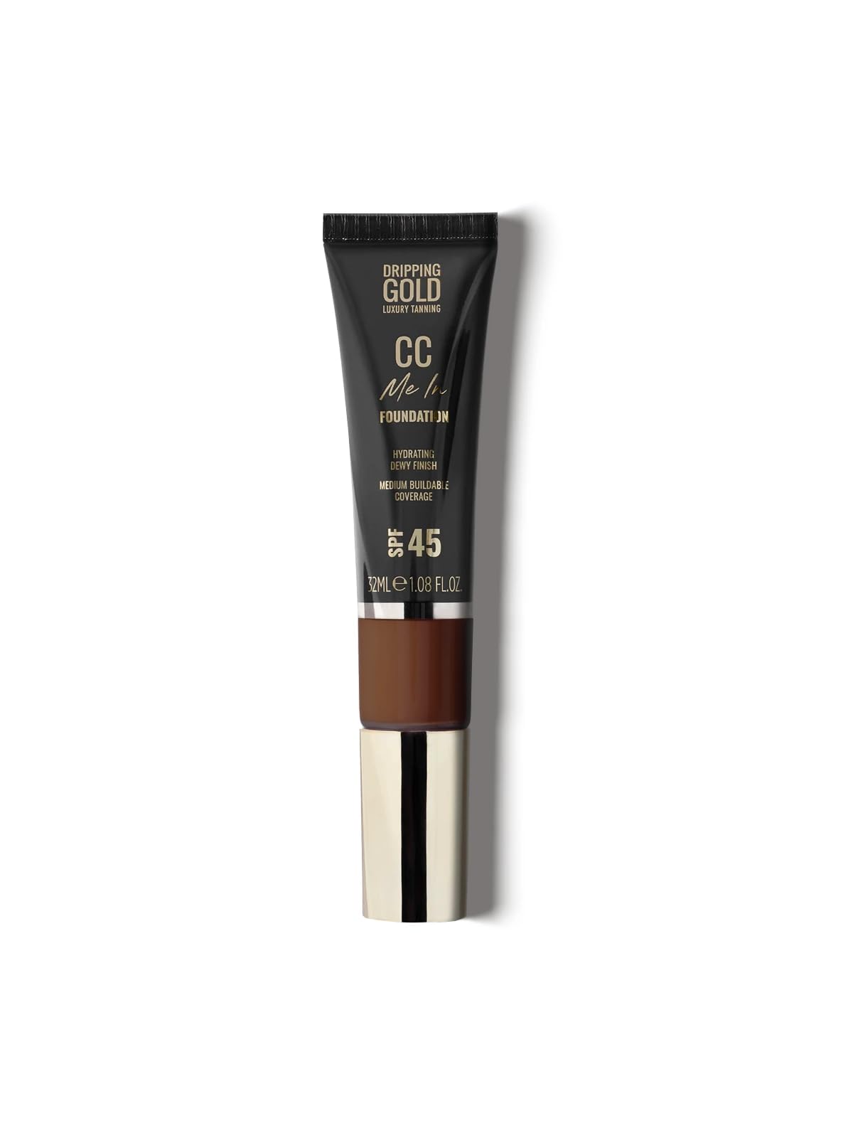 Dripping Gold CC Cream SPF 45– RICH | Full-Coverage Foundation with Hydration, Brightening & Colour Correction | Lightweight & Glowy Finish
