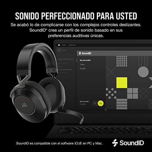 Auriculares sin cables Corsair HS65 Wireless Dolby 7.1 para eliminar el retraso de audio 4