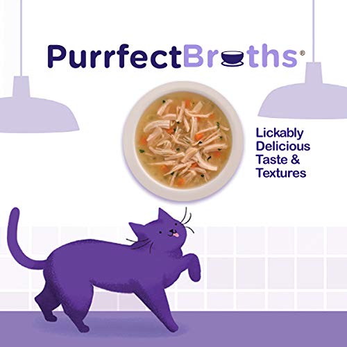 Rachael Ray Nutrish Purrfect Broths Wet Cat Food, Classic Chicken Recipe with White Meat Chicken & Veggies, 1.4 Ounce Pouch (Pack of 24), Grain Free - Thumbnail 5