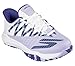 Skechers Viper Court Rally - Tenis para Mujer, Piel Blanca/Malla Morada, 4 UK, Piel Blanca y Malla Morada, 37 EU