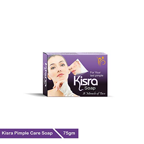 Kisra Pimple Care Soap for Acne, Pimple, Sun Tan, Blemishes, Fine Lines, Darkspots | Men & Women | All Skin Types - 75gm (Pack of 6)