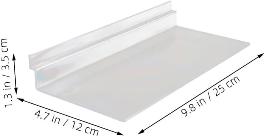 LIFKOME 6pcs Slatwall Shoe Display Shelves for Shoes, Plastic