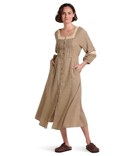 (取寄) トードアンドコー レディース マンザナ スクエア ネック ロング スリーブ ドレス Toad&Co women Manzana Square Neck Long Sleeve Dress Partridge Gingham Toad&Co Women's Manzana Square Neck Long Sleeve Dress, Partridge